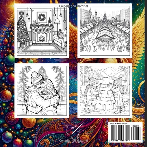 Festive Coloring Book for Christmas: Adult Coloring Book Featuring