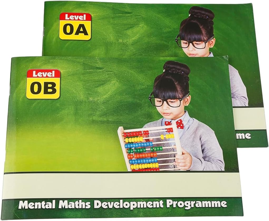 Abacus for Kids - 17-Rod Kit with Protective Box + Books Level 1A & 1B | Complete Learning Tool, Brown