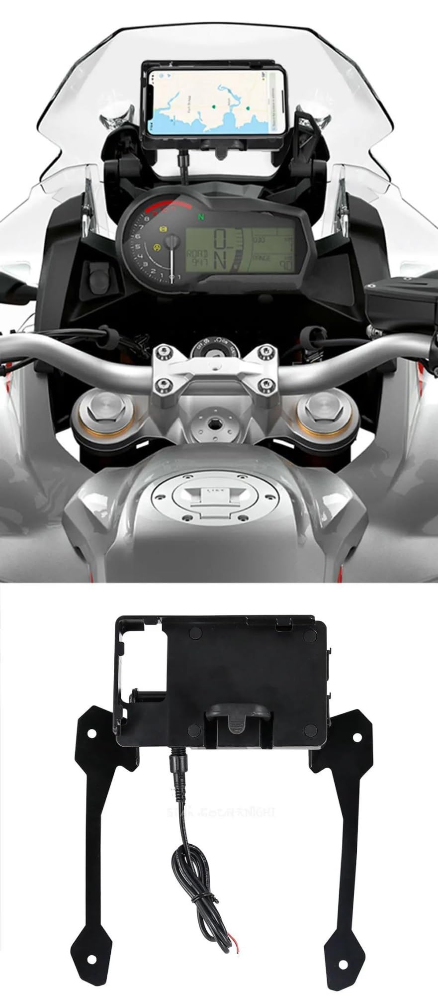 Moto Support Smartphone pour BMW F850GS pour Adventure F 850 ​​GS pour ADV 2018 2019 Support Navigation Moto Support Clip Téléphone Support Smartphone Support GPS Support Navigation GPS (Taille : USB