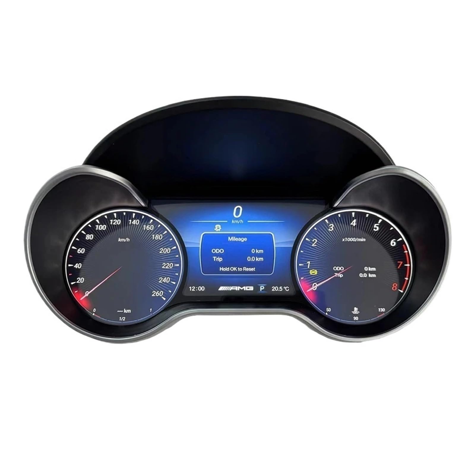 salpicadero del coche Panel de instrumentos digital LCD 12,3" para Benz Clase R, ML, GL, G, GLE, GLS, W164, W166, W463, años 2006 a 2019 Tacómetro(New W164)