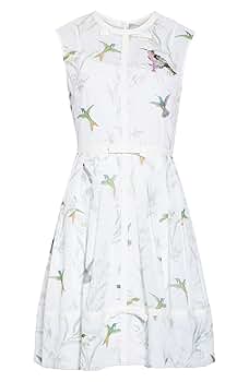 ★Ted Baker ORLAAH ルーシュｘパフスリーブフレア 上質マキシ Orlaah Puff Sleeve Ruched Detail Midi Dress Dk-Blue