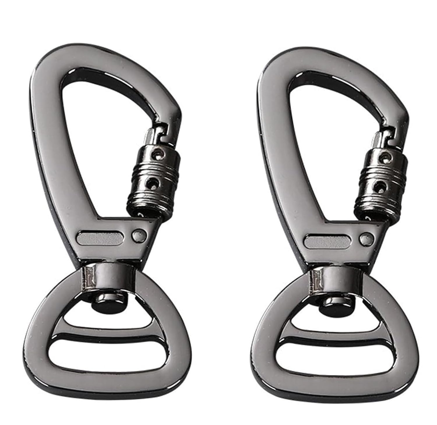 2 PCS Moschettone per Guinzaglio per Cani, Ganci Portachiavi, Moschettoni Forma D in Acciaio Inox, Utilizzati per Alpinismo, Moschettone in Acciaio 60 mm da Utilizzare con Guinzaglio Paracord