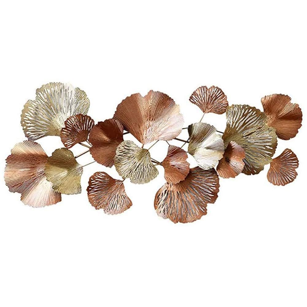 FOELANNE Wrought Iron Ginkgo Leaf Wall Art