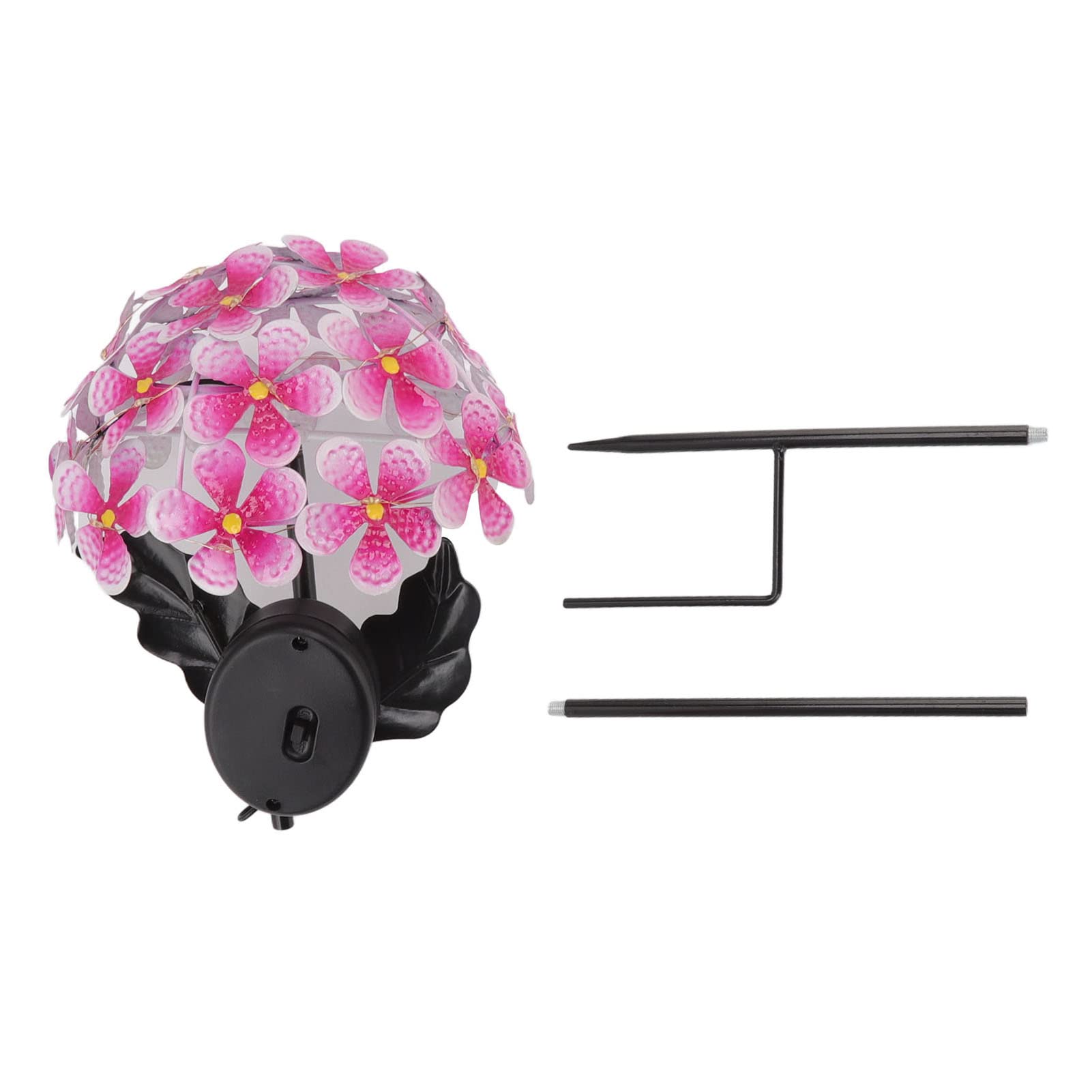 Luci solari da giardino per esterni, con 7 fiori, luci solari a LED calde per decorazioni da giardinaggio all'aperto, rosa | Leroy Merlin