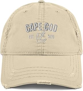 Cape Cod Hats for Men | Boston Hats for Men - Distressed Dad Hat - Fun Design