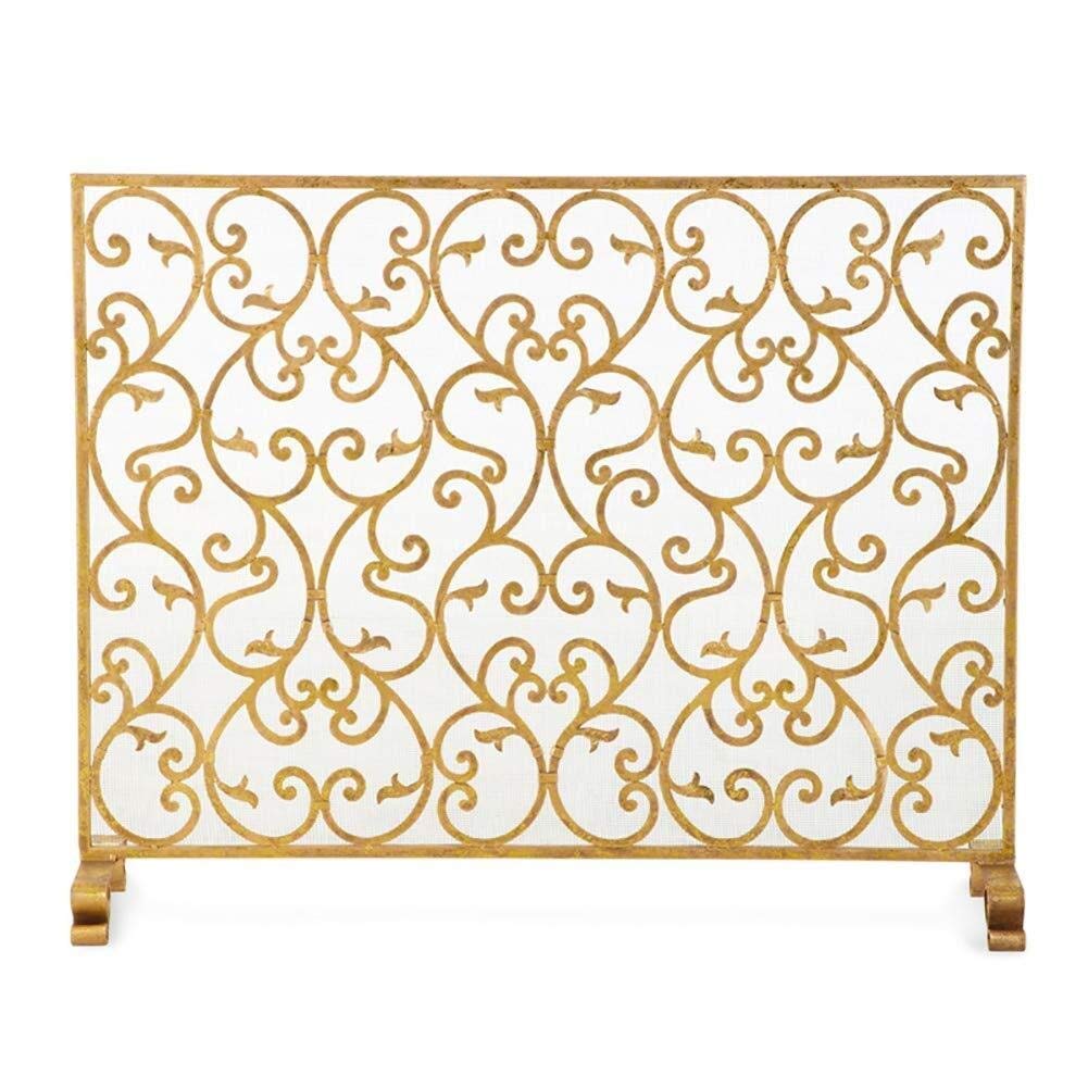 Protezione per Camino, Pannello Singolo 38×31 Pollici, Protezione per Camino in Ferro battuto, Rete Decorativa, Protezione per cancello Indipendente,