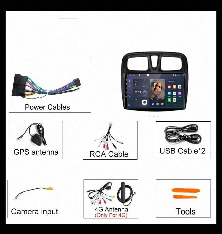 Navegación Android Auto 2 DIN Renault Logan 2 Sandero 2 Mirror Link Airplay 6