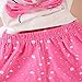 MH-Lucky Baby Girl Clothes Outfits Short Sets 2 Pieces with T-Shirt + Short Pants (T-Red+White, 3T)