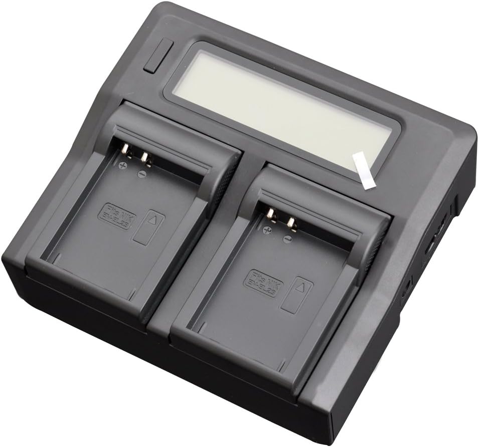 High/Low Quick LCD-Screen Dual Mains Battery Charger for Nikon EN-EL23 ENEL23 MH-67 Coolpix B700 P600 P610 P610S S810C P900 P900s Digital Camera