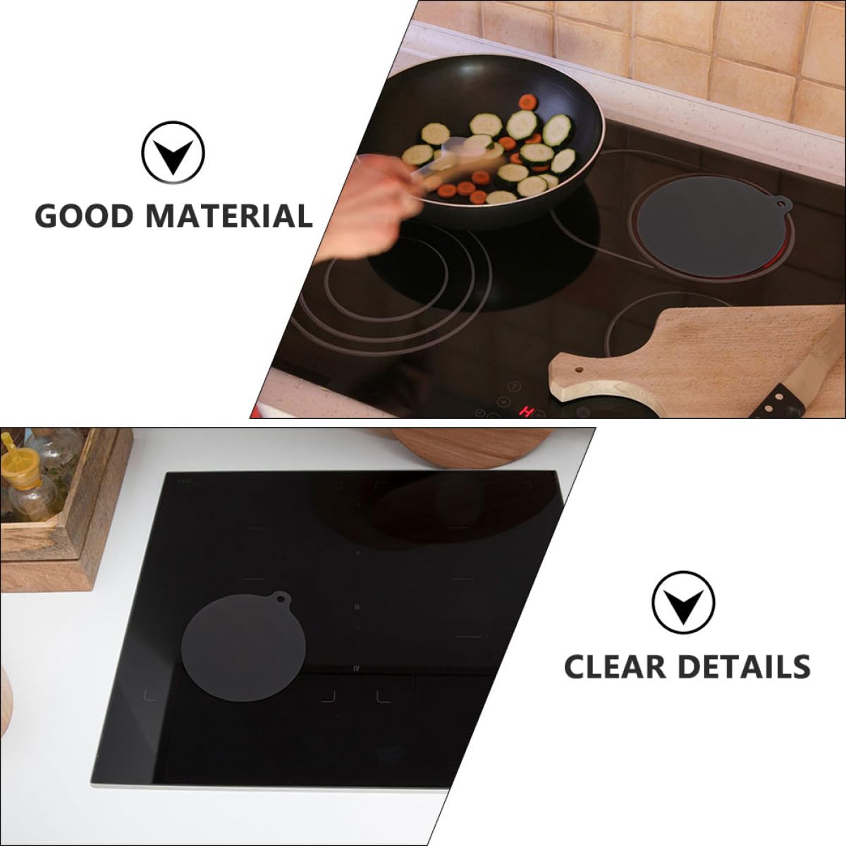 Almohadilla Protectora de Silicona para Placa de Inducción, Resistente al Calor y Antideslizante, Fácil de Limpiar para Uso Doméstico en Cocina