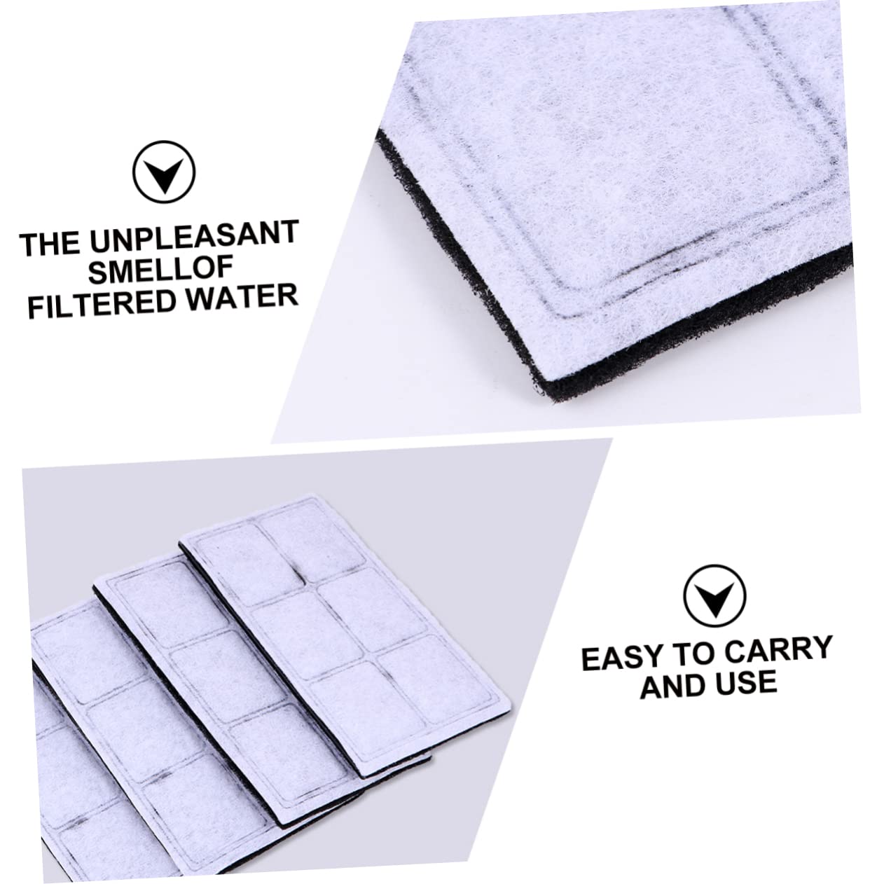 Beavorty 16stücke Pack Von Ersatzfiltern Für Haustierbrunnen Kompatibel System Aktivkohlefilter Für Sauberes Trinkwasser Für Katzen Und Hunde