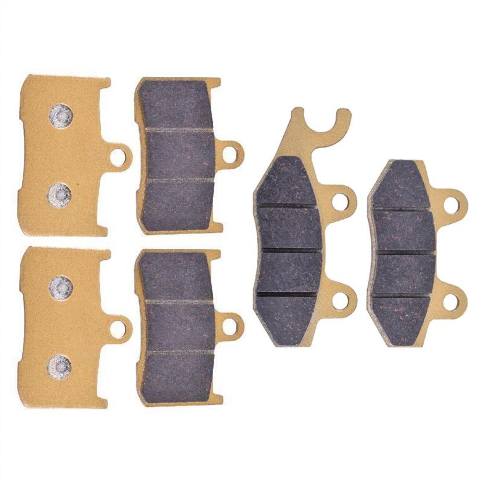 Plaquettes De Frein Pour TRIUMPH 1050 Pour Speed Triple 2005 2006 2007 Pour 1050 Pour TIGER Sport 2015-2019 Plaquettes Frein Avant Et Arrière En Métal Fritté Moto(Copper Front