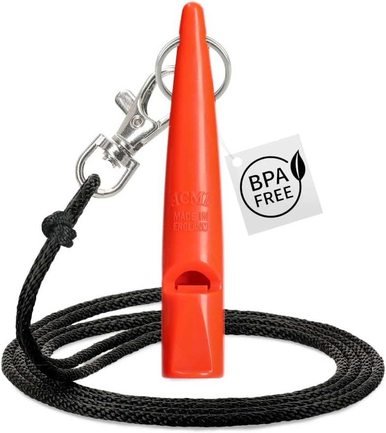 211.5 Dog Whistle Orange with Whistle Band