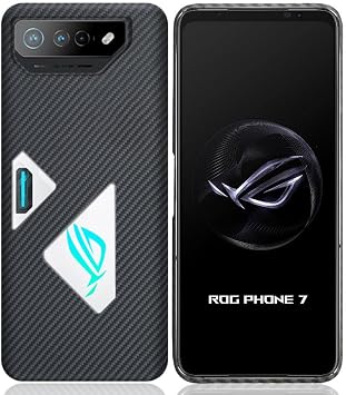 ASUS ROG Phone 7 Case, Compatible with 6.8 inch YCJDP, Premium Texture, Aramid Fiber, Premium Carbon Style, Ultra Thin, Ultra Lightweight, Wear-Resistant, Simple Design, Can Be Charged in Both