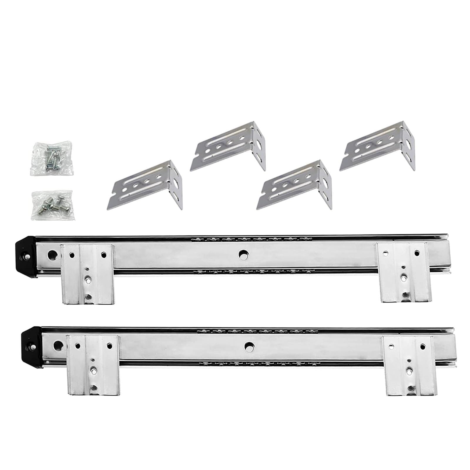 Glissières de clavier 350mm coulisses de tiroir à billes pour plateau coulissant sous table