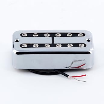 FLEOR Alnico 2 Electric Guitar Humbucker Bridge 4-5K Pickup for FT Style Guitar Chrome