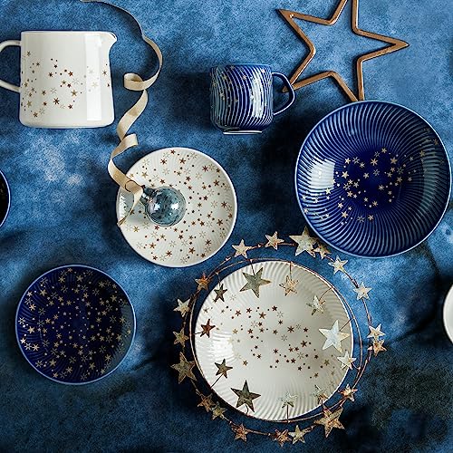 Porcelain-Arc-Blue-Stars-Set-of-6-Appetizer-Plates