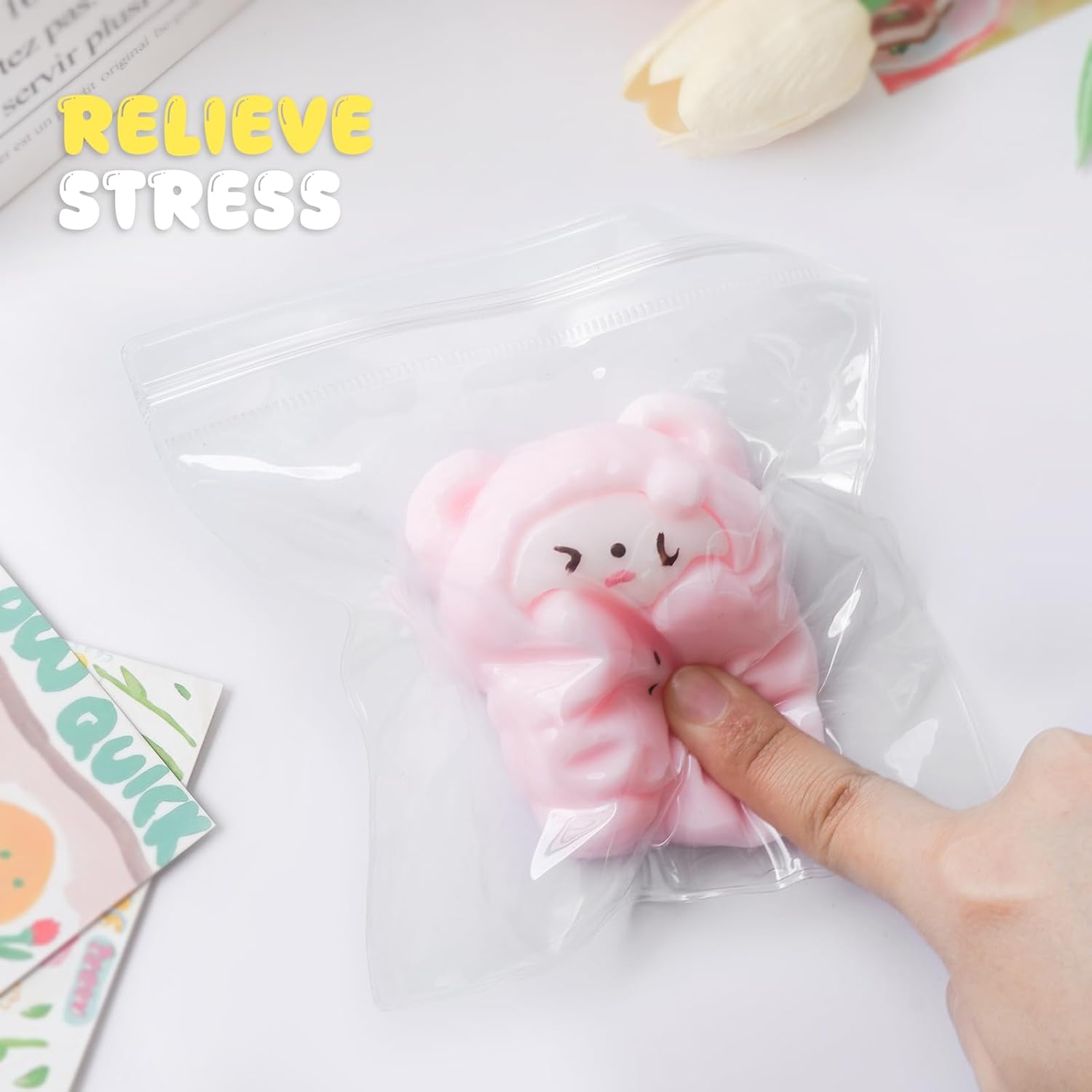 Taba Squishy Toys,Valentines Cat Paw Cute Kawaii Squeeze Toys ,Sticky Squishy Fidget Toys Silicone Squeeze Toy for Stress Relief,Cute Soft Toys,Best Valentines Gift for Anniversary