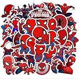 Spiderman: esta serie de calcomanías incluye 70 piezas están especialmente diseñadas para los fans de Spiderman. Todas las calcomanías son 100% nuevas. Patrón personalizado único perfecto para los fans de Spiderman