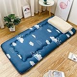 Colchón Grueso para Dormitorio de Estudiantes, Cama Doble Individual Plegable, colchón de Suelo de Tatami Grueso, colchón futón de 90x190cm S 90*190cm