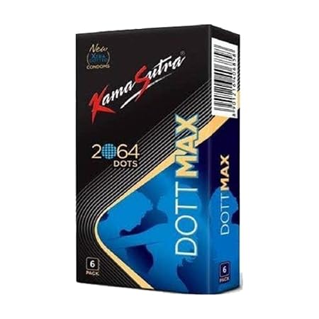 KS A Kamasutra 2064 Dots Natural Rubber Latex Pink Coloured Dottmax Condom for Men - Pack of 6 Condoms