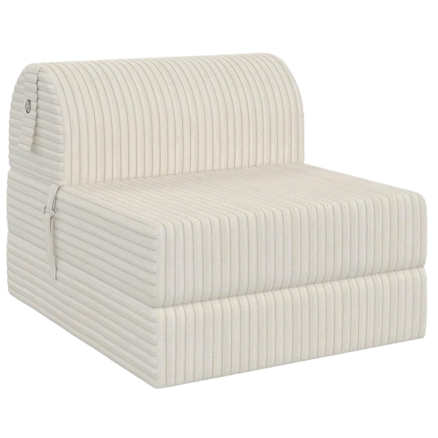 IDMarket - Chauffeuse Paloma en Velours côtelé Beige