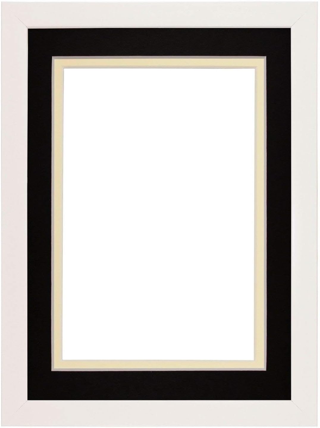 Rainbow Range White Matt Double Mount Photo frame/picture frame/poster frame with Perspex Sheet