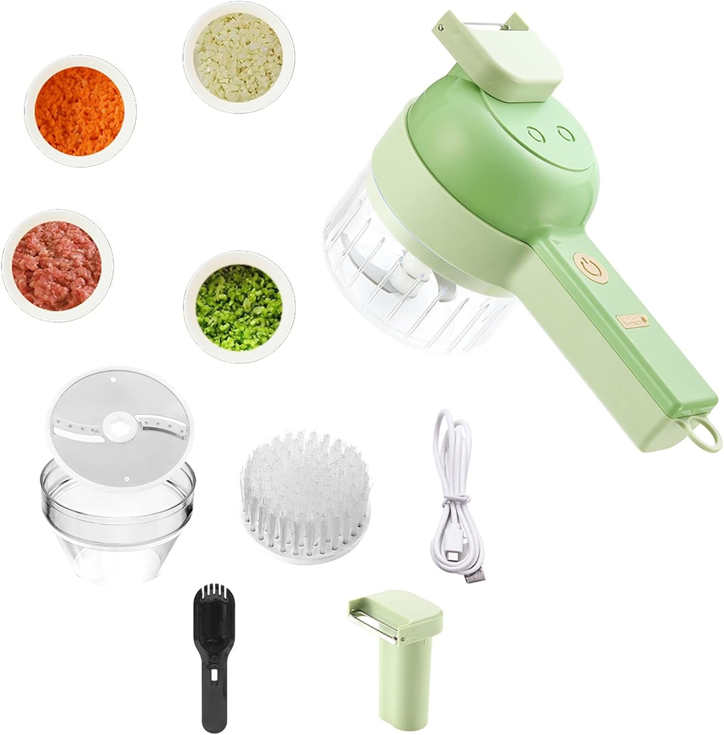 4 in 1 Handheld Electric Vegetable Cutter Set