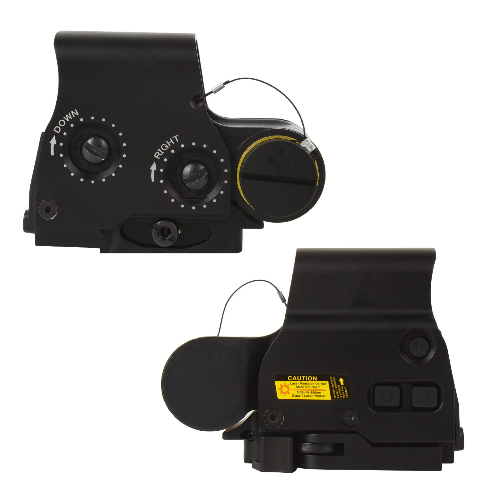 Tactical Red & Green Illumination Holosight 20mm Rail Reflex Sight Scope Point Visor Holográfico Sight CJ/MZJ-9 (Tipo C)