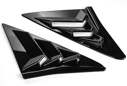 Miniatura 4 de Thenice - Cubierta tipo rejilla para ventana lateral trasera de automóvil, cubierta de rejilla de ventilación