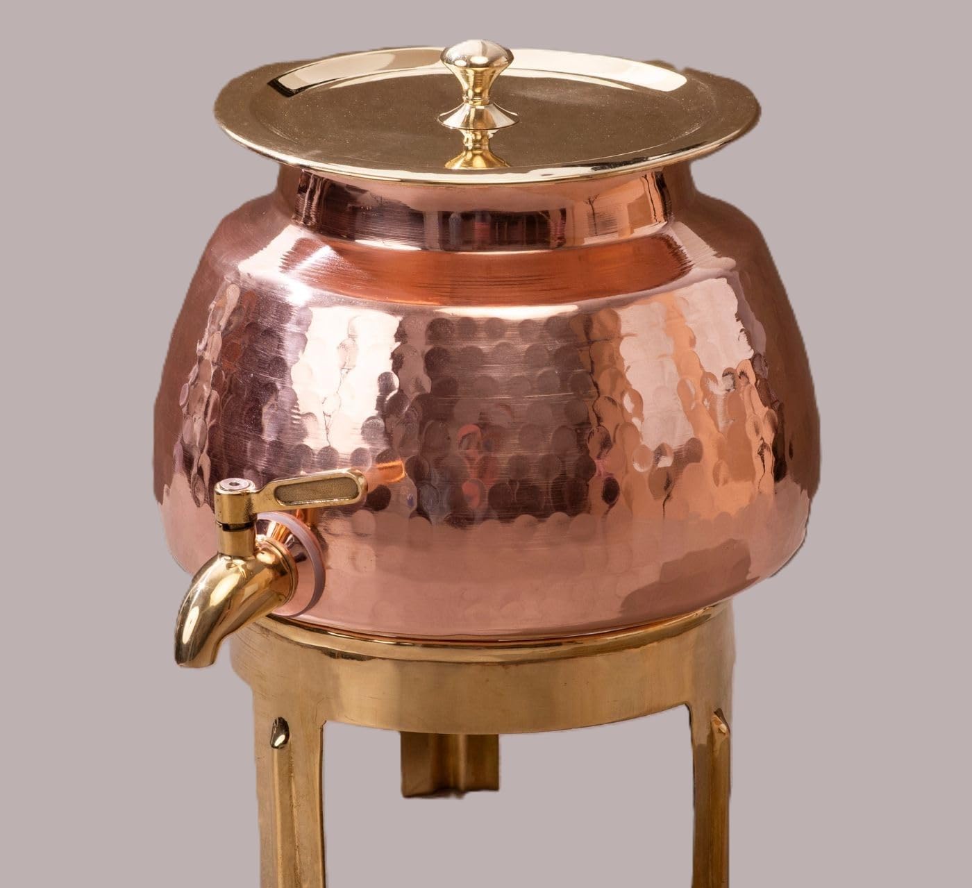 Shaan mfg Copper Water Dispenser 3, 5, 10l | Pure Copper Pot/Matka