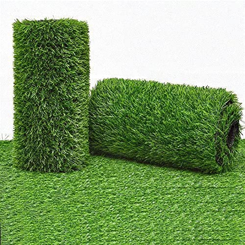 MYOYAY Artificial Grass Turf Rug 3.3x33 ft Artificial Grass Mats 1.2" Pile Height Pet Training Synthetic Grass Carpet Roll with Drain Holes for Indoor Outdoor Patio Garden Lawn Landscape