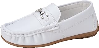 Boys’ Shoes – Casual Leatherette Moccasin Driving Loafers (Size: 5T-5 Big Kid) - Buy now