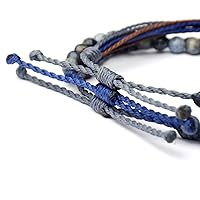 Vista 92 de Handmade Natural Stone Beaded Healing Bracelet Gift for Men Adjustable Rope String Bracelet (picasso jasper, Adjustable)