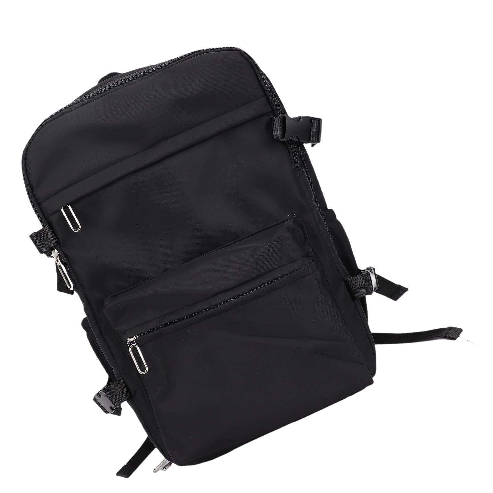 für Reiserucksack mit Vakuum-Kompressionsbeutel, wasserdichte Konstruktion, Schaumstoff-Schultergurte für Komfort, organisiertes Layout mit mehreren Taschen, (Schwarz)
