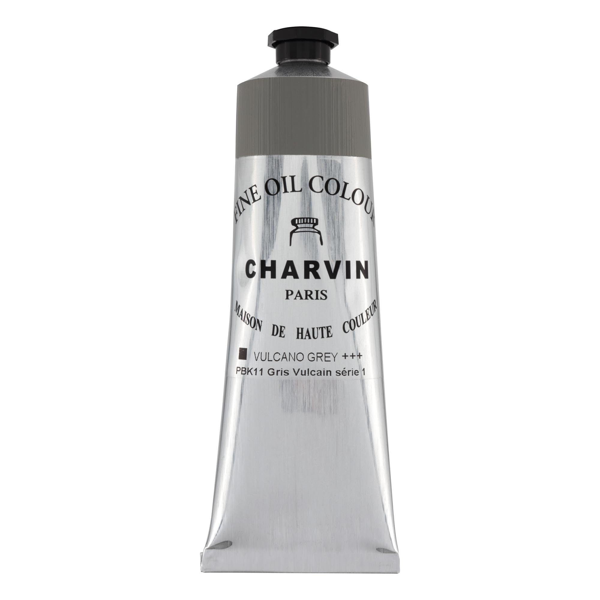 Charvin Professional Artist Quality Oil Paints, Natural Color Themed Hues, Volcano Grey 150 ml
