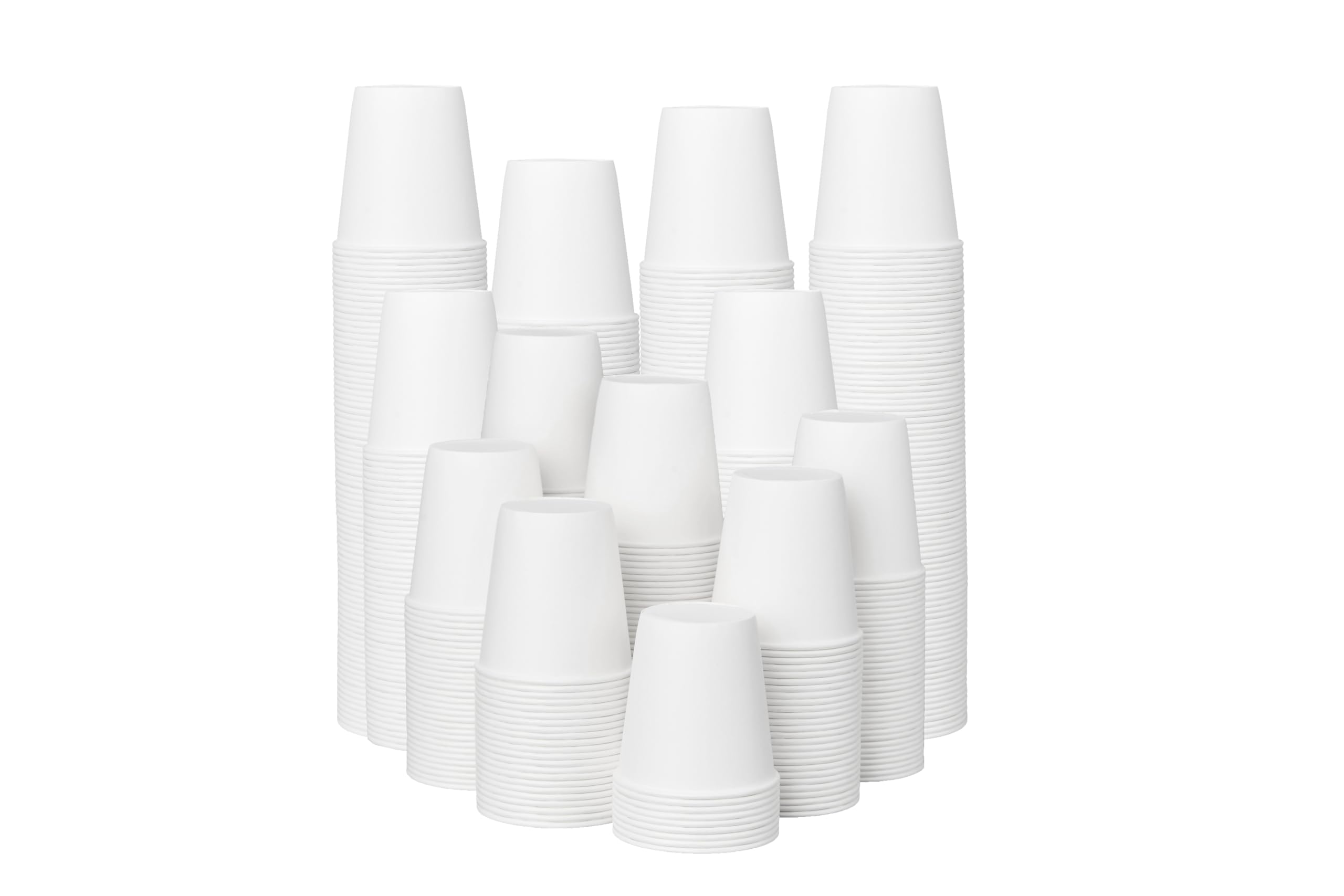 ECOEXTRA 300 Pack 3 oz Bathroom Paper Cups, Disposable Mouthwash Cups | Small Leak-proof Coffee Cups, Disposable BPA-free Cups, Suitable for Bathroom, Party, Picnic, Travel, Taste Cups for Market