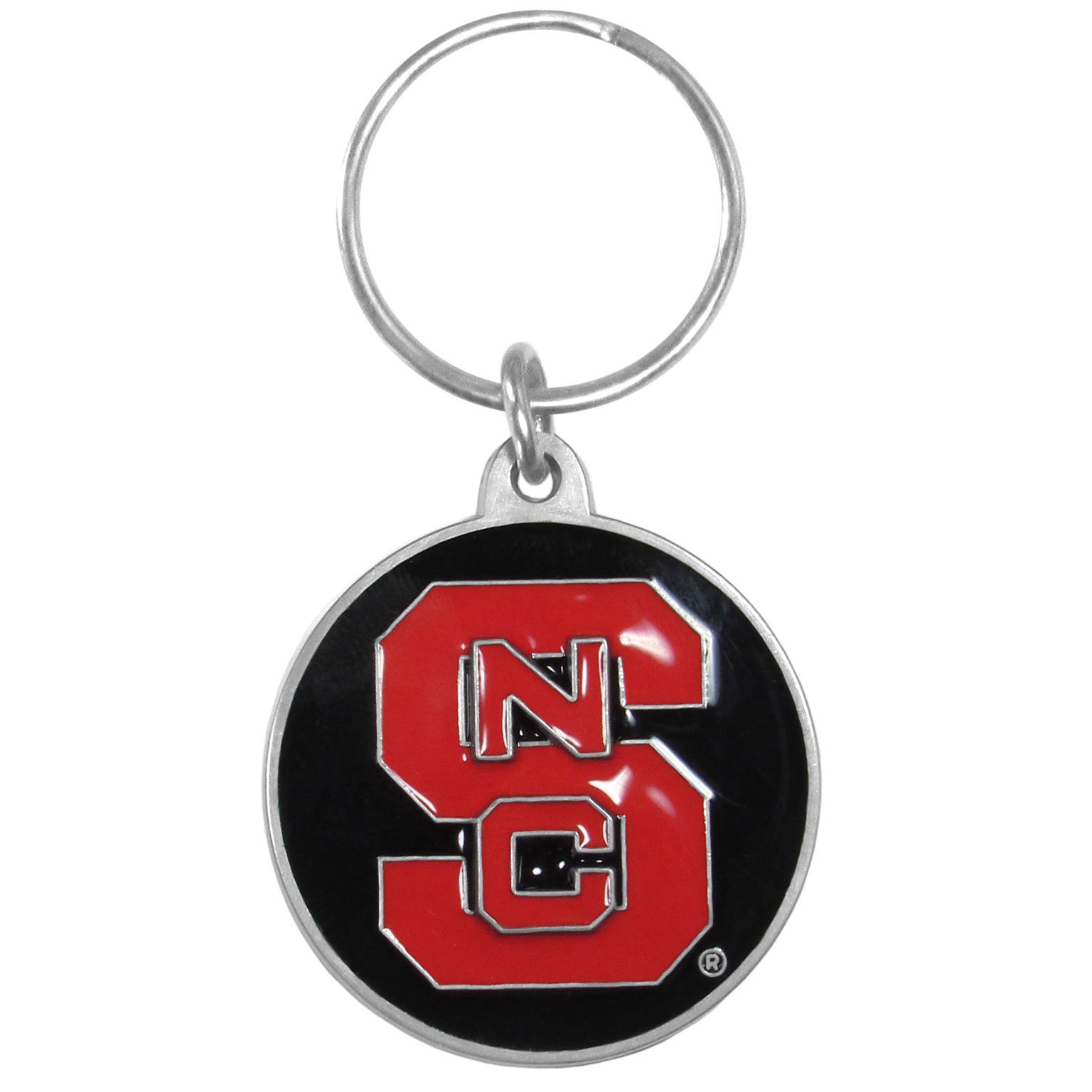 NCAA Siskiyou Sports Fan Shop North Carolina State Wolfpack Carved Metal Key Chain One Size Team Color