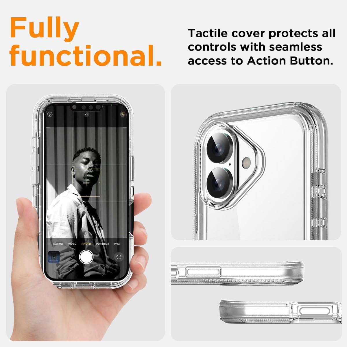 AICase for iphone 16 Plus Case Clear 3 in 1 Heavy Duty Drop Protection Full Body Rugged Shockproof/Dust Proof Triple Layer Transparent Military Protective Tough Durable Cover for iphone 16 Plus 6.7"_1 - Image 7