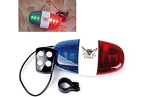 Bicycle Police Sound Lights Bike LED Light Electronic Horn Siren Horn Bell
