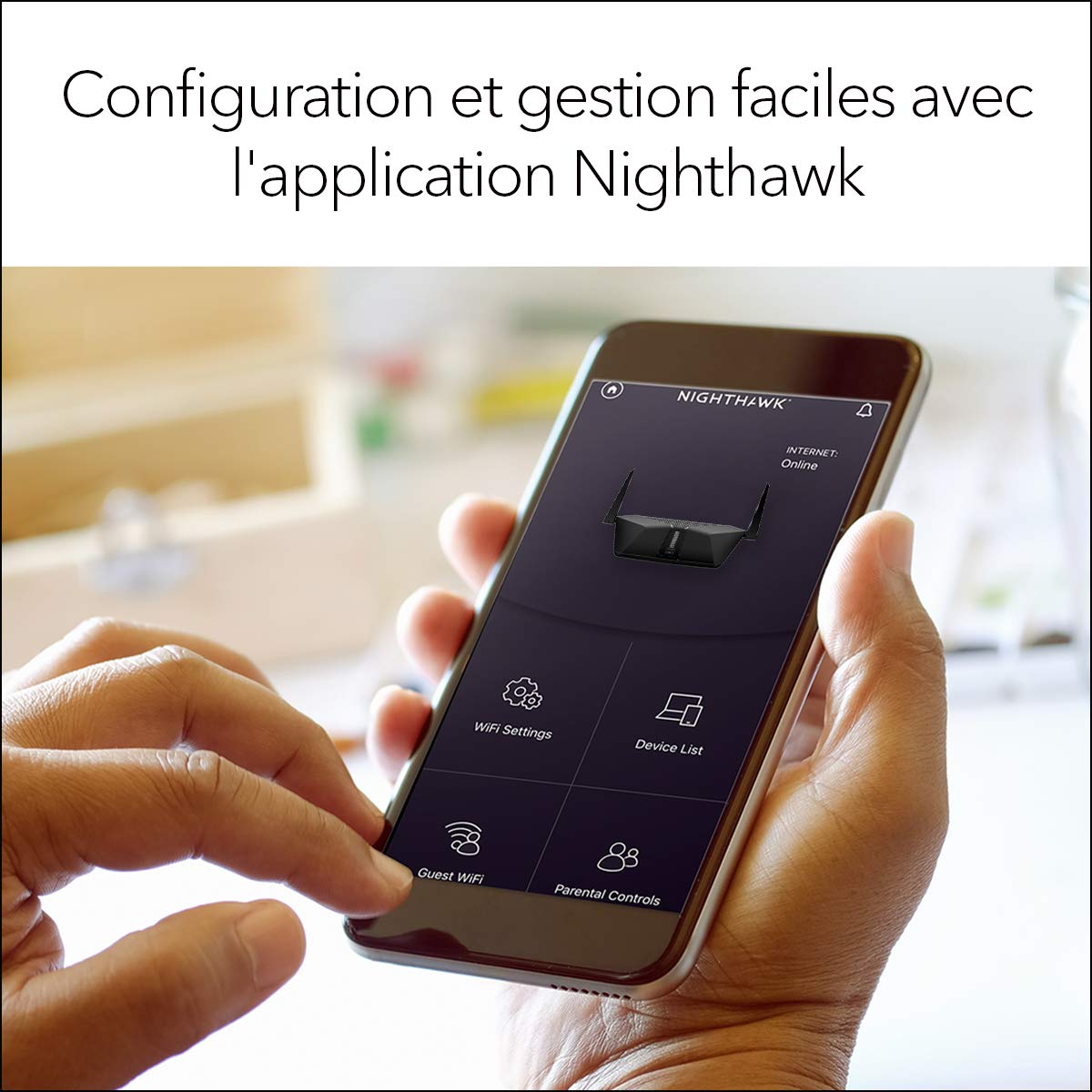 NETGEAR RAX40-100PES Routeur Nighthawk AX4 WiFi 6-Stream AX3000