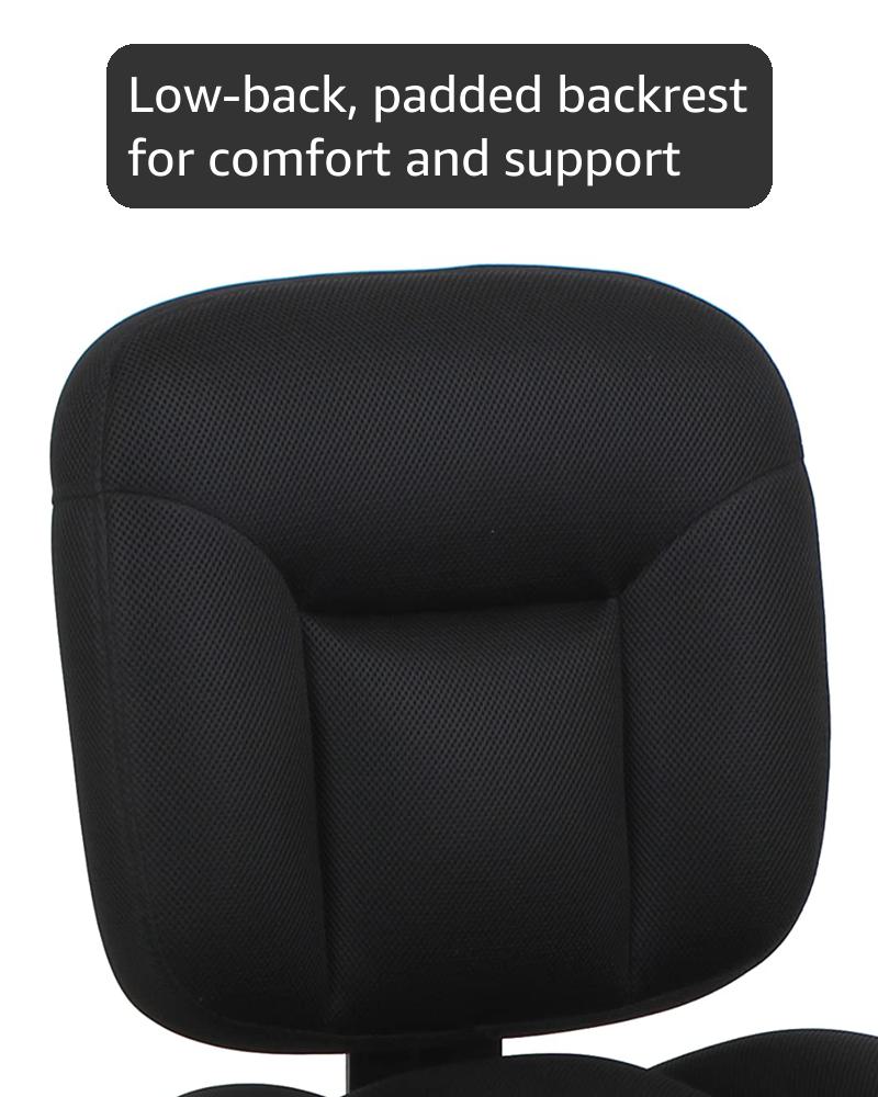 Amazon.com: Amazon Basics Low-Back Office Desk Chair with Back