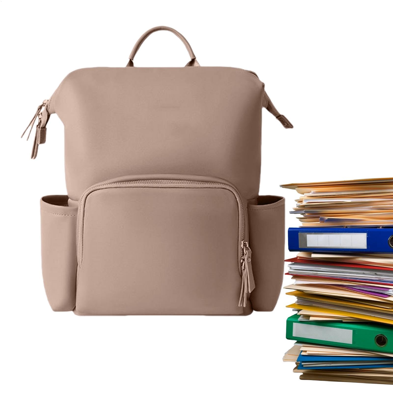 Leder-Rucksack, Leder-Rucksack für Frauen Reise Babybag | Wasserbeständiges PU Leder Rucksack große Kapazität Taschen für die Fahrt im Freien