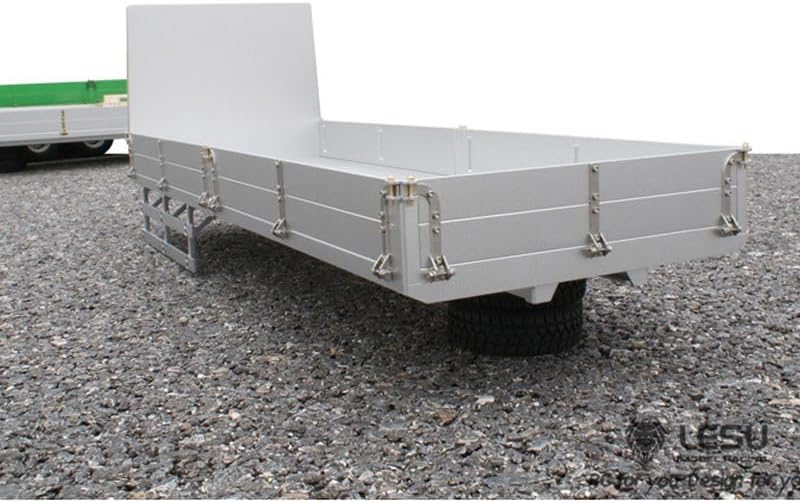 LESU wheelfun Metal Flat Cargo Bucket Containers 6 * 4 60Mm for 1/14 700 RC Truck