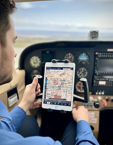 Miniatura 5 de FlightPro ProAviator - Soporte de yugo para iPad Pro 12.9", iPad mini y teléfonos, para pilotos