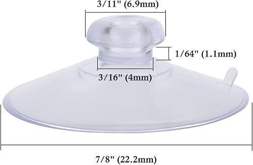 Miniatura 2 de Ventosa de plástico transparente con gancho extraíble
