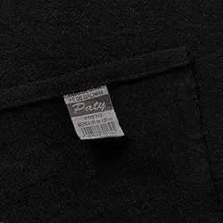 10 Panos de Prato Pé de Galinha 100% Algodão Preto Alta Absorção