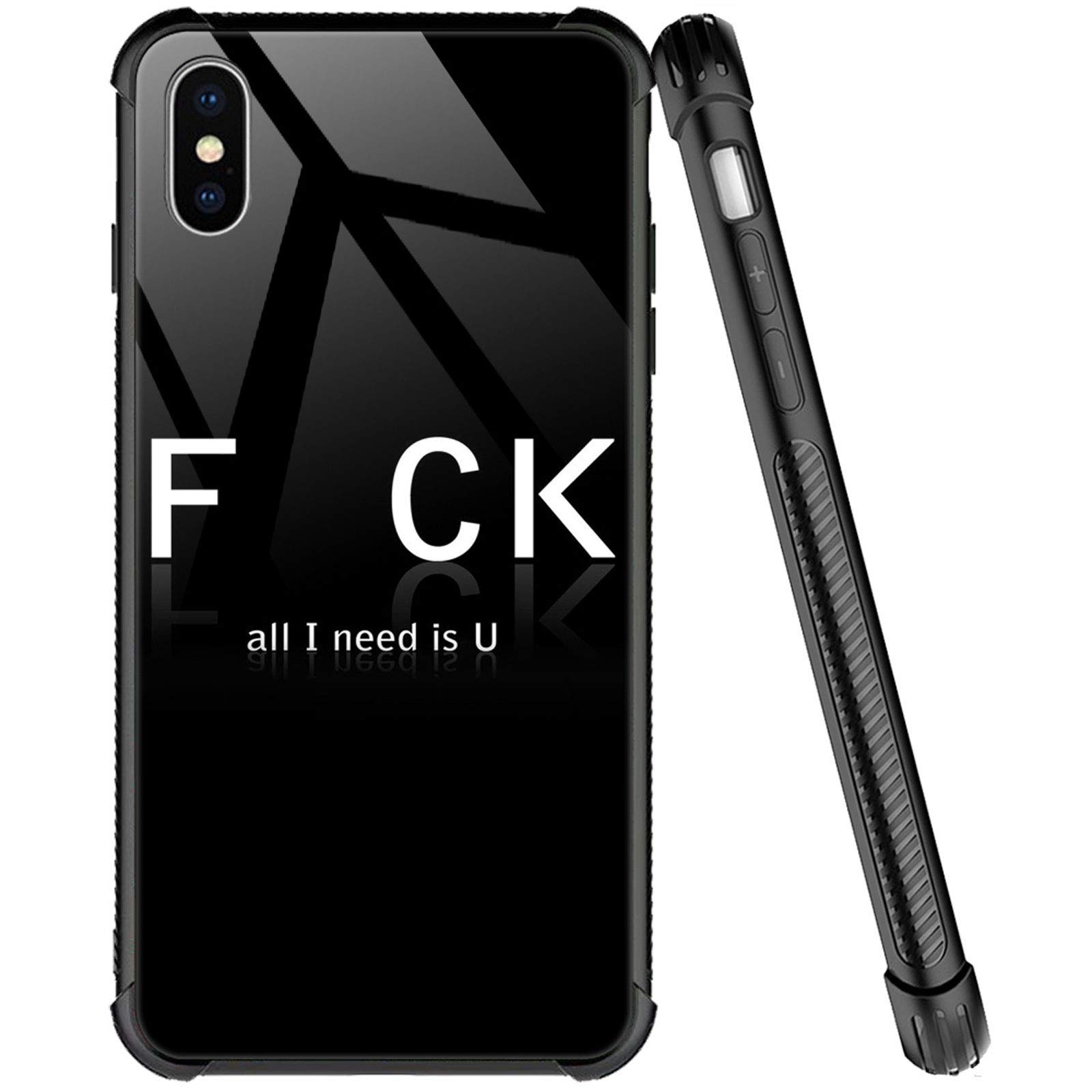 iPhone 11 Pro Case,9H Tempered Glass iPhone 11 Pro Cases I Need U for Men Boys, Pattern Design Shockproof Anti-Scratch Case for Apple iPhone 11 Pro I Need U