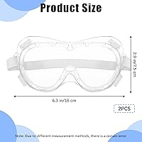 Vista 2 de Paquete de 2 gafas de ducha ajustables, protectores de pestañas y cejas, protector de ojos después de cirugía de cataratas