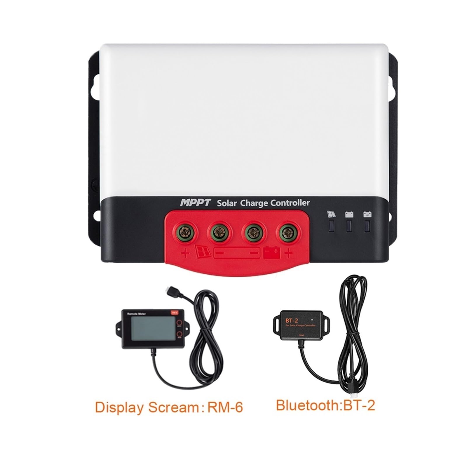 Kontroler ładowania słonecznego, MPPT Regulator Ładowania Słonecznego 20A ~ 50A Słoneczny PV Maks. 1320W Wejście Dla Baterii Litowej 12V 24V Z BT-2 RM-6 Opcjonalnie(30A Only Controller)